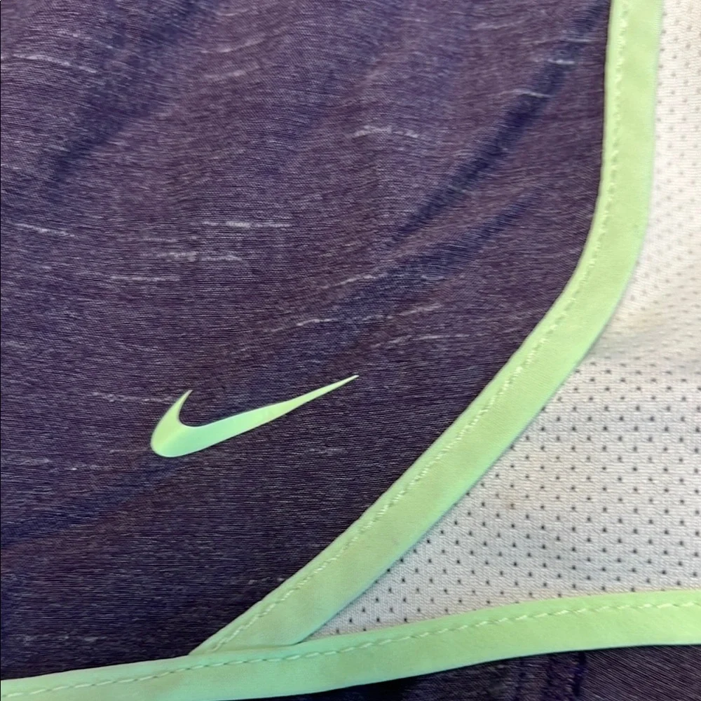 Girl's Nike‎ Purple and Green Athletic Shorts